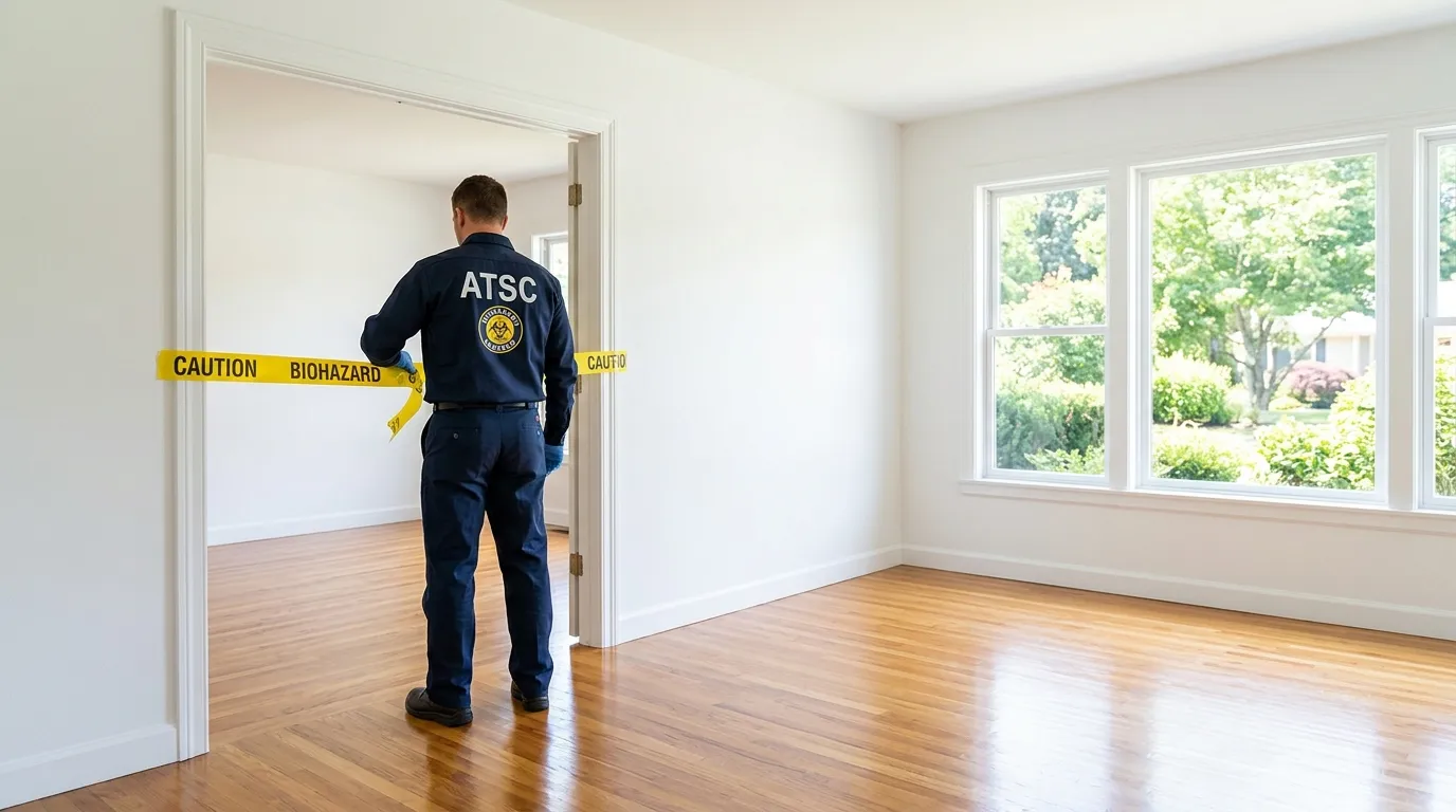 Certified biohazard cleanup crew performing Decomposition Cleanup in Glenvar Heights