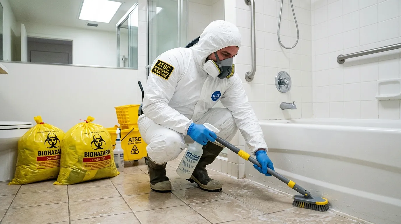 Decontamination equipment deployed for Blood Cleanup in Glenvar Heights